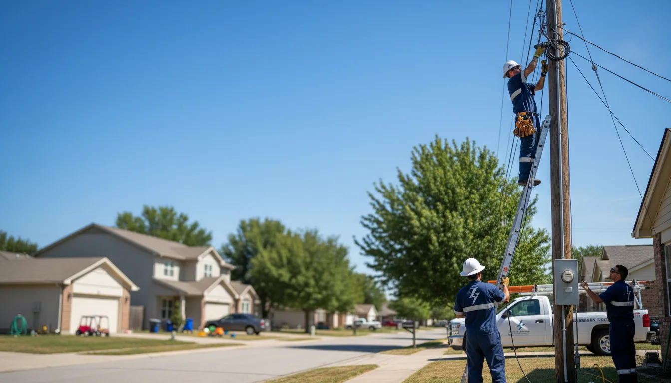 Residential electrician providing installation services in Griffithville, AR